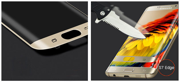 กระจกนิรภัย กระจกกันแตก S7 Edge ขอบโค้ง